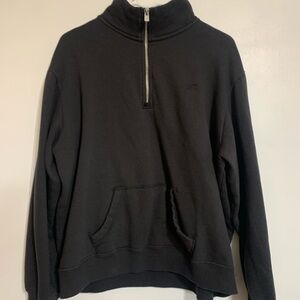 Black Half-Zip Sweater